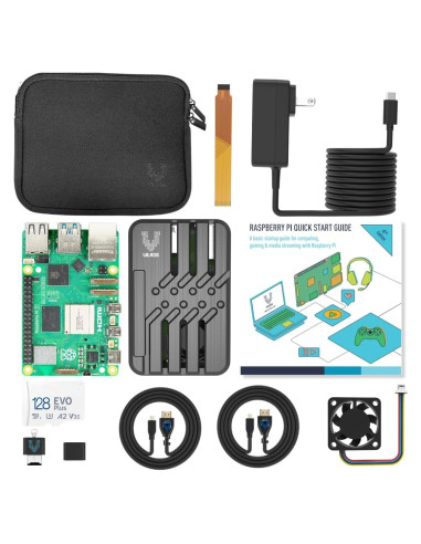 Kit Completo Vilros Raspberry Pi 5 2GB con Enfriamiento y Accesorios