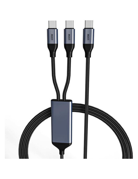 Cable Divisor USB-C 1.52m OMNIHIL Carga Rápida 100W