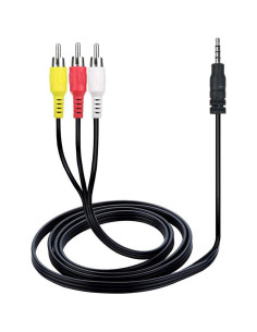 Cable AV 3.5mm a 3 RCA KONKIN BOO 1.52m para Televisión 2
