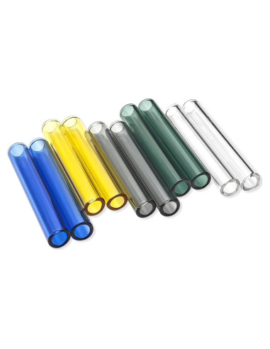 Tuberías de vidrio borosilicato PQAPGT 7.62 cm 10 piezas 12 mm