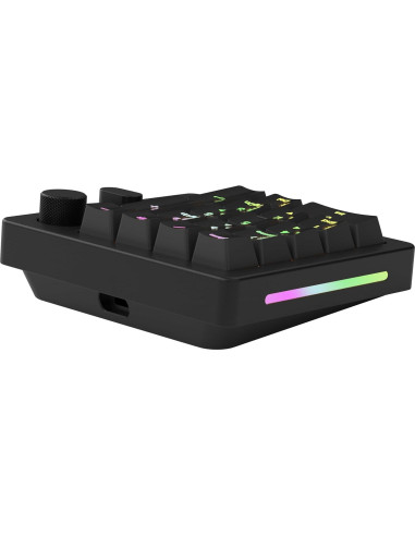 Teclado Numérico Mecánico Glorious GMMK Negro - Hotswap, RGB