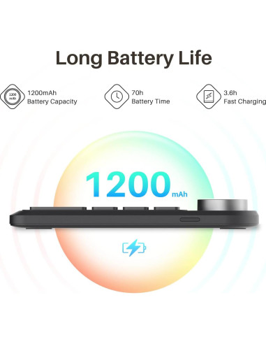 Teclado Programable Huion Keydial Mini Bluetooth 18 Teclas