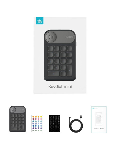 Teclado Programable Huion Keydial Mini Bluetooth 18 Teclas