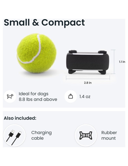 Rastreador GPS para Perros Tractive TG6A Negro - Monitoreo en Tiempo Real