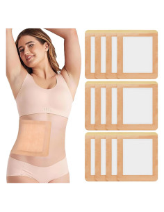 Paquete de 12 Almohadillas de Aceite de Ricino Orgánico 20.1x14cm