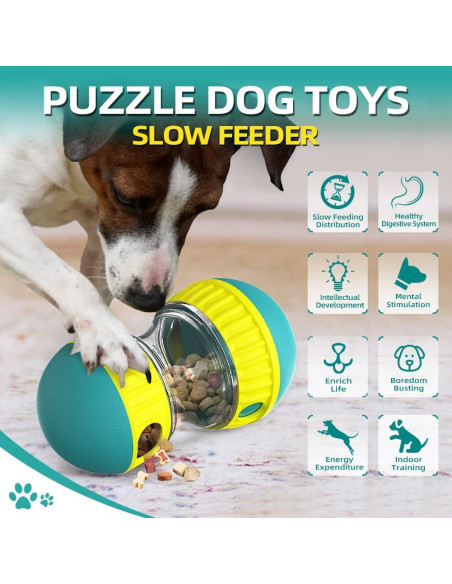 Bola Dispensadora de Golosinas para Perros Mankoda Verde - Estimulante