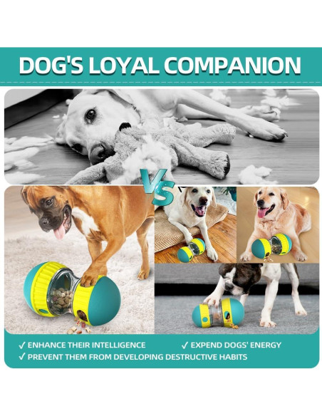 Bola Dispensadora de Golosinas para Perros Mankoda Verde - Estimulante