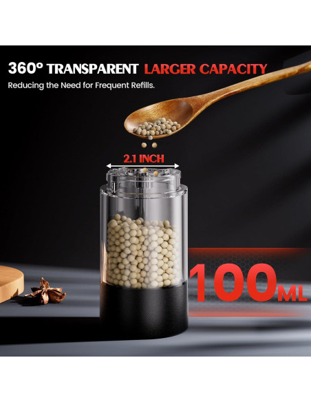 Molinillos Eléctricos de Sal y Pimienta ioion Automáticos 360