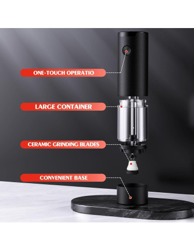 Molinillos Eléctricos de Sal y Pimienta ioion Automáticos 360
