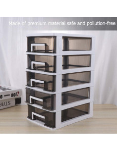 Armario Organizador de Plástico Homoyoyo 4 Niveles 31.2x21.2cm 2