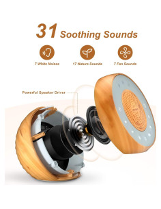 Máquina de Ruido Blanco Housbay WS50S 31 Sonidos Relajantes 2