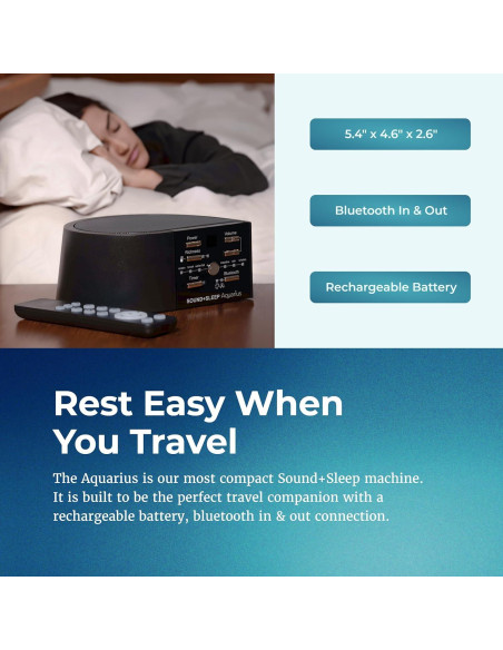 Máquina de Sonido Aquarius Adaptive Sound - Ruido Blanco y Agua