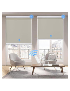 Persianas Motorizadas Grandekor Beige 58.42x182.88 cm Blackout