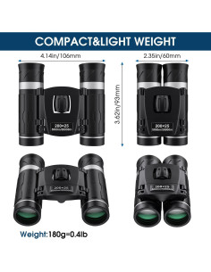 Binoculares Compactos 200x25 FLYANT para Adultos y Niños 2