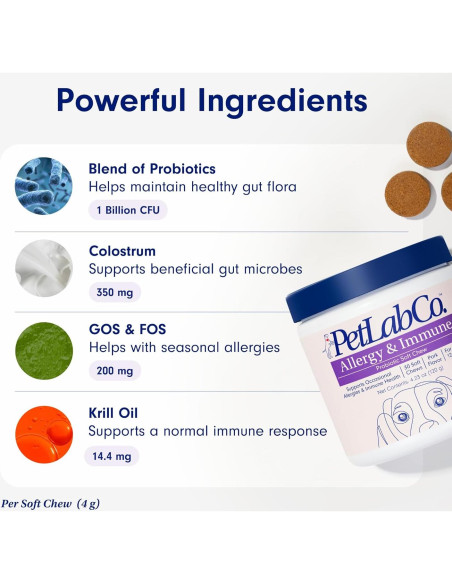 Probioticos para Perros PetLab Co. - 30 Masticables Sabor Cerdo