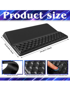 Soporte Ergonómico para Teclado VAIPI con Reposamuñecas - Negro 2