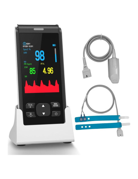 Oxímetro de Pulso HealthTree Recargable para Bebés y Adultos