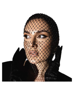 Máscara de Red de Pescado con Brillantes PURFUN para Mujeres