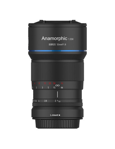 Lente Anamórfica SIRUI 50mm F1.8 Montura L para Cine