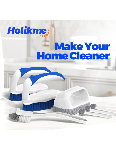 Holikme 7 Cepillos de Limpieza Profunda para Baño y Cocina