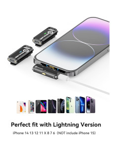 Micrófono Lavalier Inalámbrico Hollyland Lark C1 para iPhone - 200m, 32H, Cancelación de Ruido 2