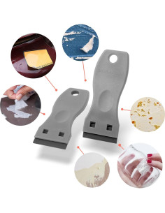 Raspadores de Cuchillas de Plástico FOSHIO 20PCS Gris 2