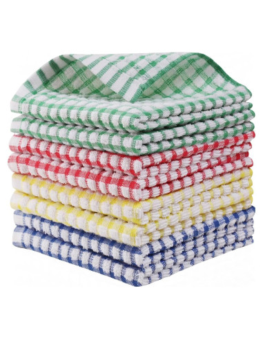 Paños de Cocina Egles 100% Algodón 30x30 cm - 8 Piezas
