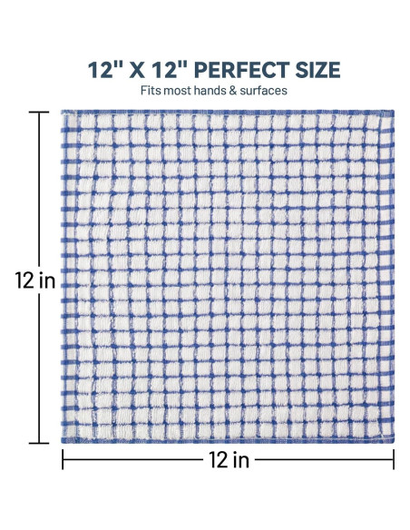 Paños de Cocina Egles 100% Algodón 30x30 cm - 8 Piezas