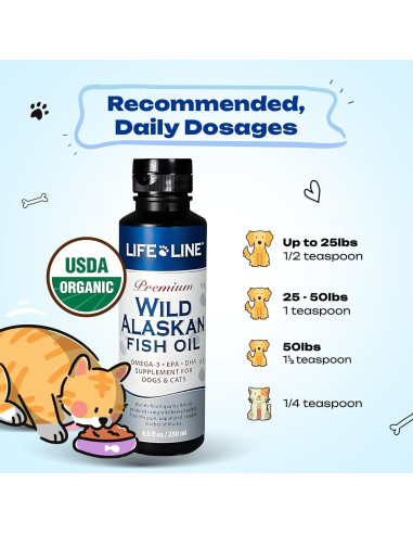 Aceite de Pescado Omega-3 Life Line Pet Nutrition 240g