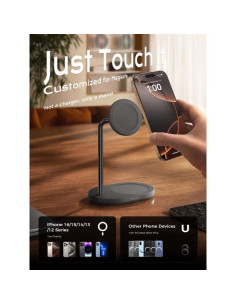 Soporte Magnético para Teléfono THREEKEY - Ajustable, Ergonomía, iPhone 12-16 2