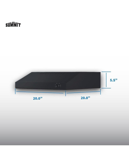 Campana Bajo Gabinete Summit HC20BBADA 20" Negra