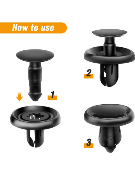 Clips Retenedores de Motor GOOACC 40PCS Nylon Toyota Lexus