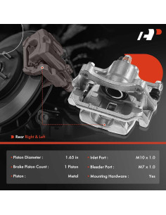 Caliper de Freno de Disco A-Premium para Toyota Highlander 2008-2013 - Juego de 2 Piezas 2
