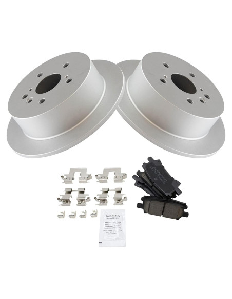 Kit de Pastillas y Discos de Freno TRQ Cerámico Trasero BKA11333