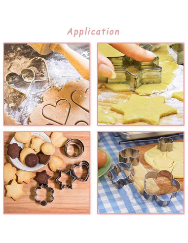 Cortadores de Galletas YIKANGHENG Acero Inoxidable 12 Pcs