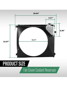 Cubierta Ventilador Radiador LQI Toyota Tacoma 2005-2015 2