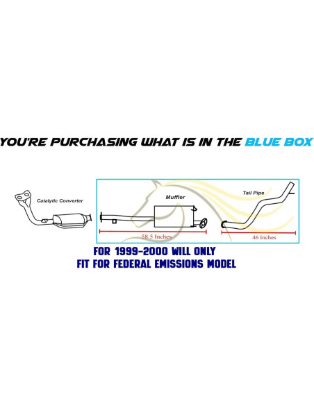 Sistema de Escape Acero Inoxidable Northeastern para Toyota 4Runner 1996-1998