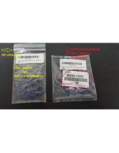 Juntas de tapón de drenaje de aceite Toyota 90430-12031 2