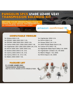 Kit de Solenoide de Transmisión PANGOLIN U140E U241E 5 Piezas 2