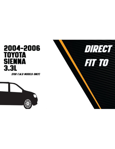 Tubo Flexible Frontal Northeastern Acero Inoxidable Toyota Sienna 2004-2006
