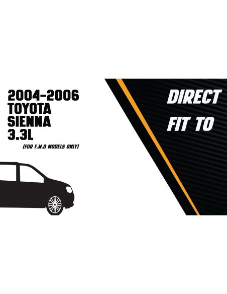 Tubo Flexible Frontal Northeastern Acero Inoxidable Toyota Sienna 2004-2006