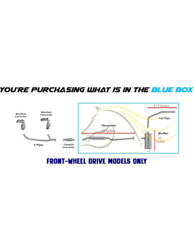 Tubería de Escape Northeastern para Toyota Sienna 2004-2006