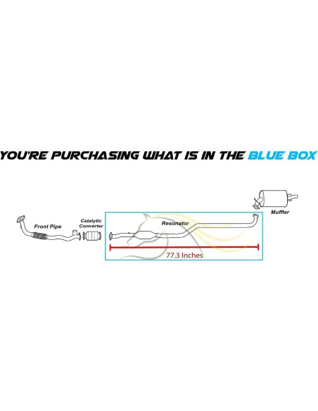 Tubería de Resonador Acero Inoxidable Northeastern para Toyota Corolla 1995-1997