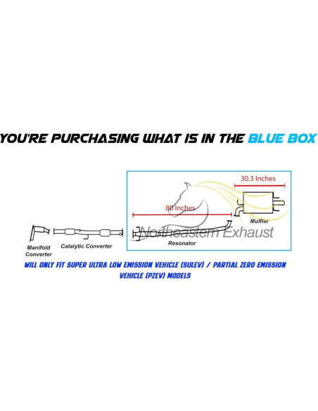 Kit Silenciador Resonador Acero Inoxidable Northeastern para Toyota Camry 2003-2006