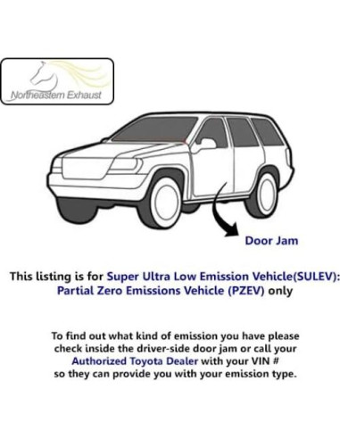 Kit Silenciador Resonador Acero Inoxidable Northeastern para Toyota Camry 2003-2006