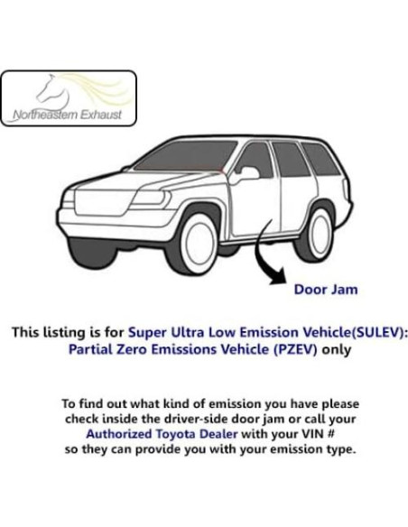 Kit Silenciador Resonador Acero Inoxidable Northeastern para Toyota Camry 2003-2006