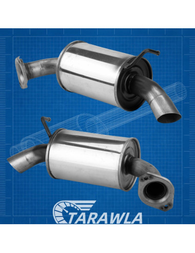 Tubo de escape trasero TARAWLA para Toyota Highlander 2008-2013