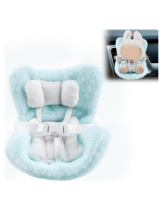 Asiento de coche para muñecas BOXOB 11.7x10.3x9.1cm Azul