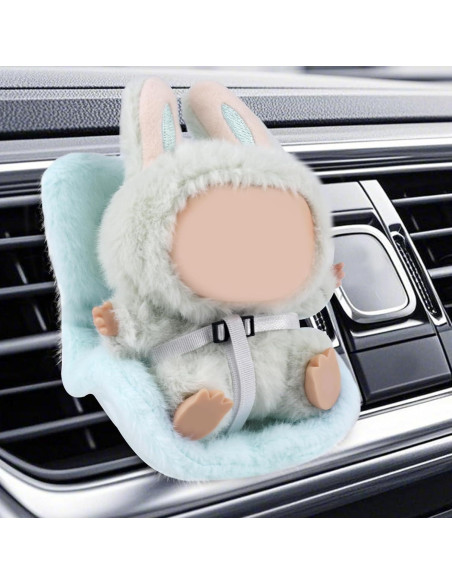 Asiento de coche para muñecas BOXOB 11.7x10.3x9.1cm Azul