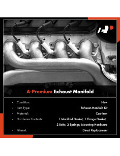 Kit Colector de Escape A-Premium para Toyota Corolla 1.8L 2